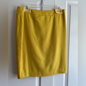 Brand New Never Worn Mustard Yellow CAbi Wool skirt